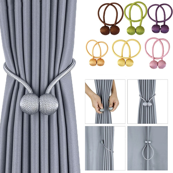 Stylish Magnetic Pearl Curtain Tie