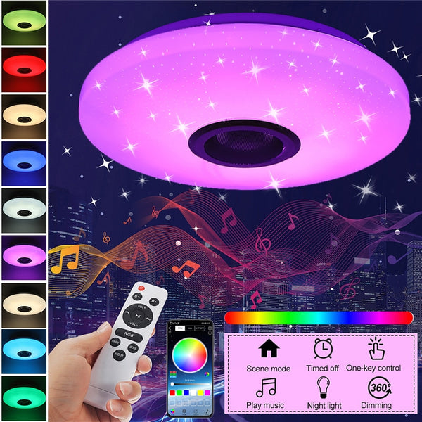 Dimmable RGB Music Ceiling light with Remote